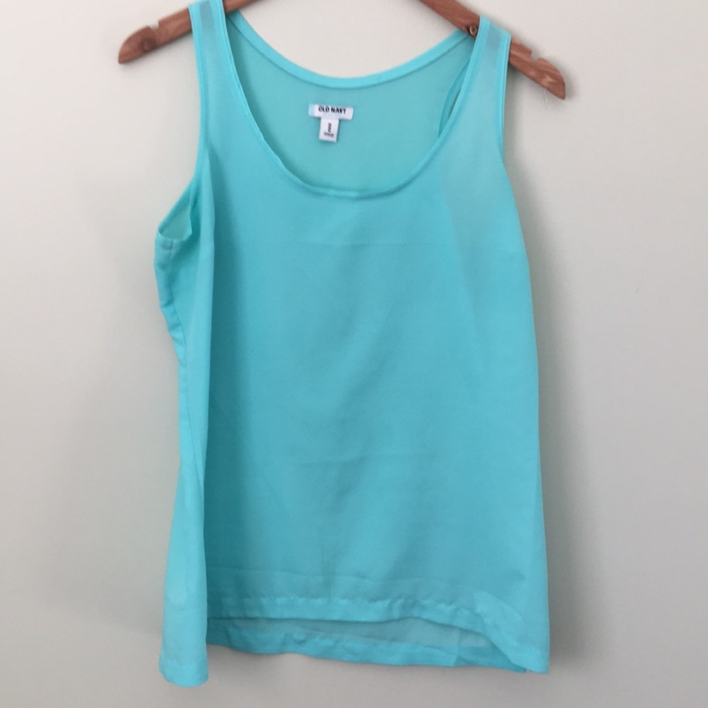 Old Navy Turquoise Blouse Size M